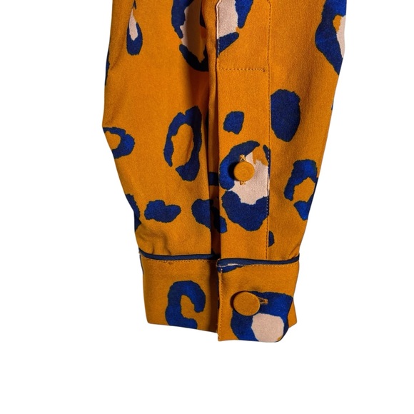3.1 Phillip Lim for Target Orange and Blue Blazer with Abstract Pattern - Picture 6 of 6